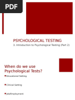 Introduction To Psychological Testing (Part 2)