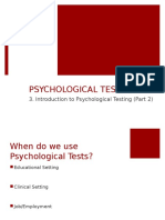 Introduction To Psychological Testing (Part 2)