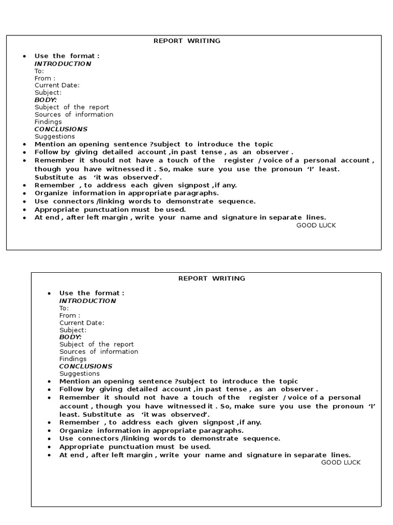Effective Report Writing Guidelines | PDF | Language Arts & Discipline