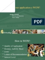 Making Your Application A WOW!