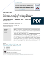 Pulmonary Tuberculosis in Patients With Chronic Renal Failure at Zagazig University Hospitals