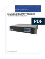 DR6000 MK2 Diversity Receiver Manual, Installation & Operation