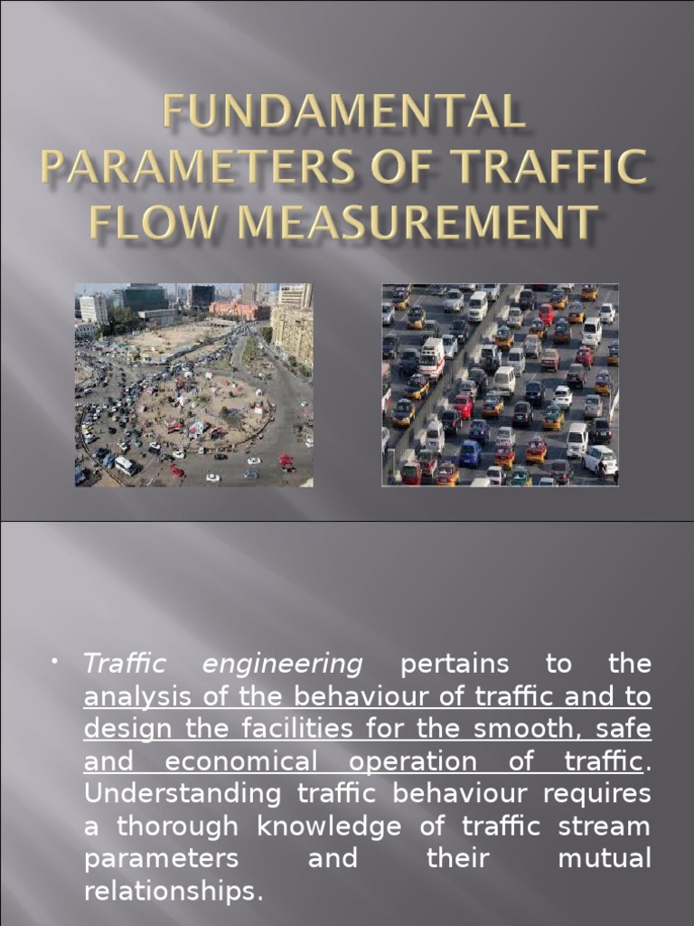 Fundamental Parameters of Traffic Flow Measurement | PDF | Traffic | Time
