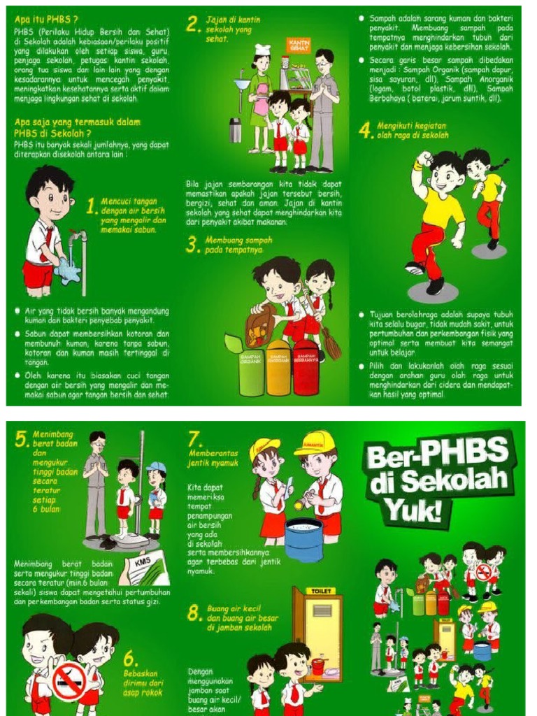 Leaflet Phbs Sekolah