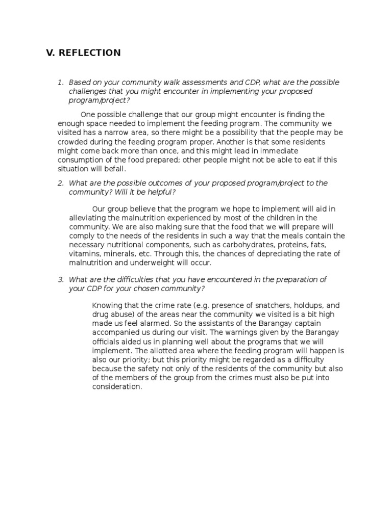V Reflection | PDF | Social Science