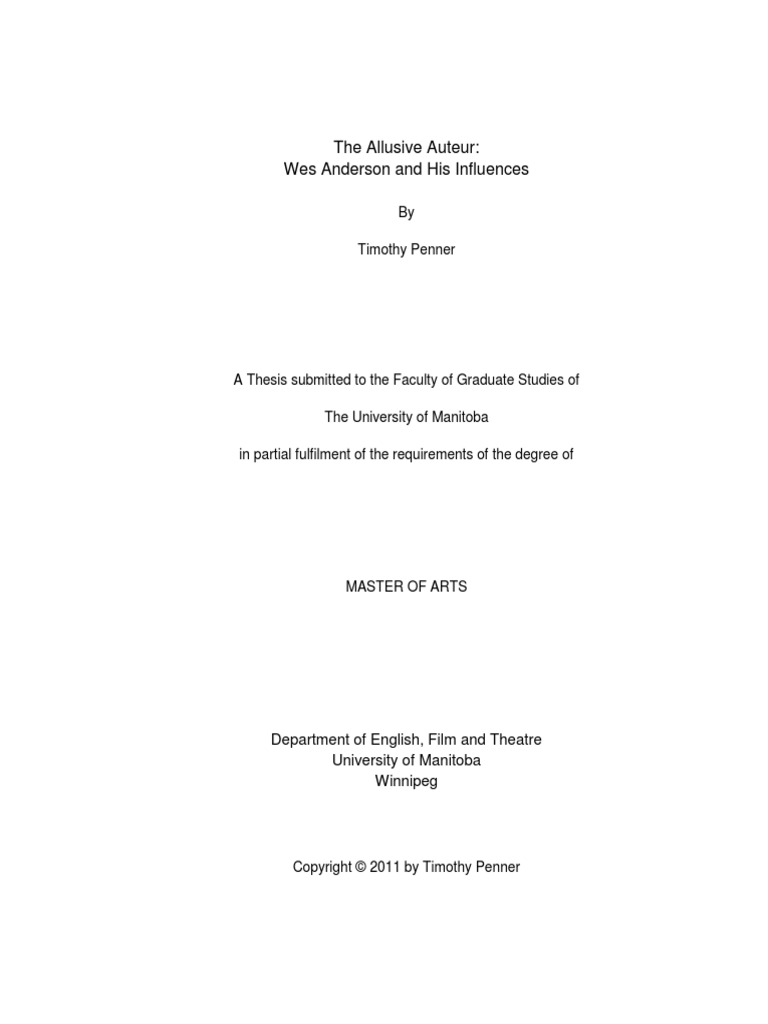 Penner Timothy | PDF | T. S. Eliot | Martin Scorsese