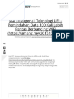 Mari Mengenali Teknologi LiFi - Pemindahan Data 100 Kali Lebih Pantas Berbanding WiFi - Amanz