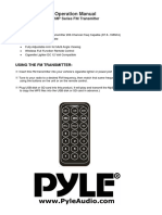 Operation Manual: PMP Series FM Transmitter
