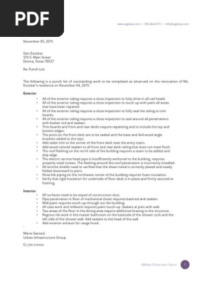 11.05.15 Punch List