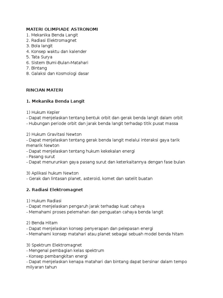 Materi Osn Astronomi