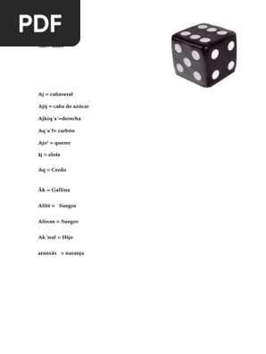 Kaqchikel Vocabulario Pdf Verbo Hueso