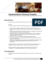 Implementation Planning Template DG