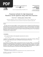 Numerical Methods for High Dimensional Hamilton Jacobi Equations Using Radial Basis Functions