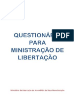 QUESTIONÁRIO PARA MINISTRAÇÃO DE LIBERTAÇÃO