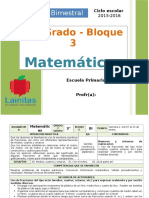 Plan 3er Grado - Bloque 3 Matemáticas (2015-2016)