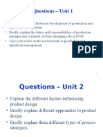 Production and Operations Management MBA Important Questions