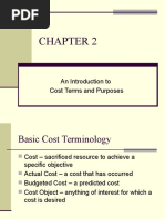 An Introduction To Cost Terms and Purposes