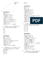 Soal Matematika Fungsi Komposisi