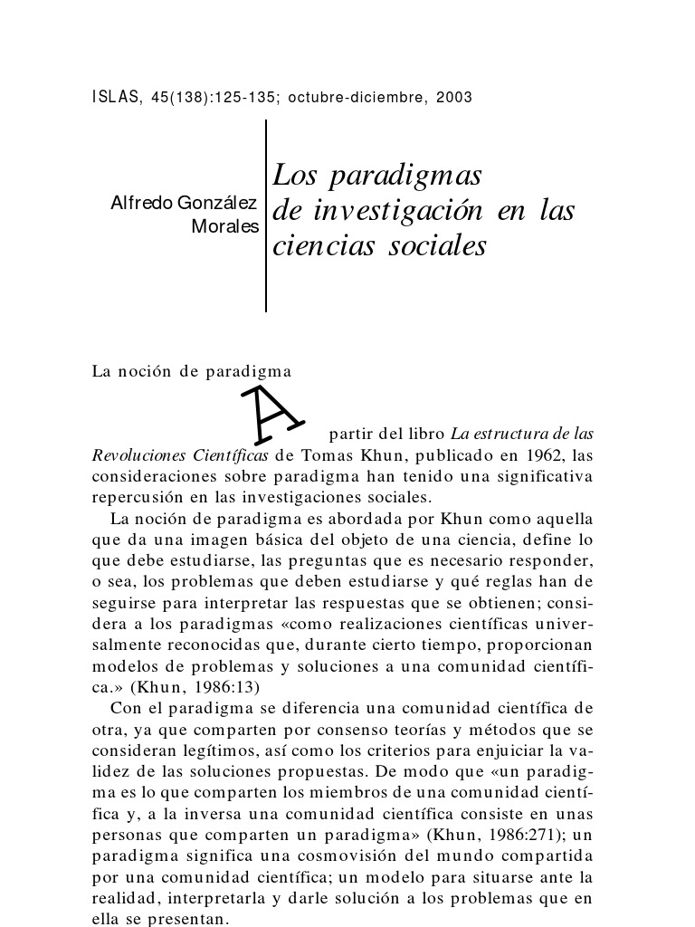 Paradigmas de Investigación Social | PDF | Paradigma | Science