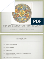 Sme 430: History of Mathematics: Week 8: Non-Euclidean Geometries