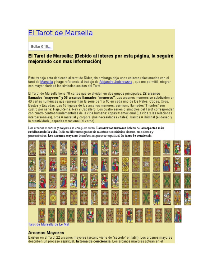 El Tarot de Marsella | PDF | Tarot | Science