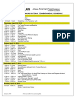 23Rd Annual National Convention Daily Schedule Wednesday, April 14, 2010