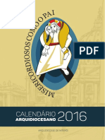 Calendário Arquidiocesano 2016