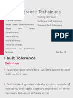 Fault Tolerance Techniques: Unit 3
