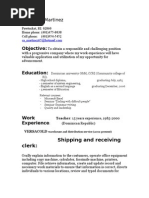 Resume of Sa - Martinez65