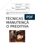 ManutenÃ Ã o Preditiva - Trabalho Escrito