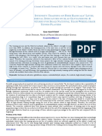 The Effect of High Intensity Training On Free Radicals' Level Using Some Biochemical Indicators Such As Glutathione & Malondialdehyde Enzymes For Iraqi National Team Wheelchair Tennis Players