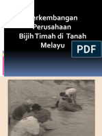 Perkembangan Perusahaan Bijih Timah di Tanah Melayu