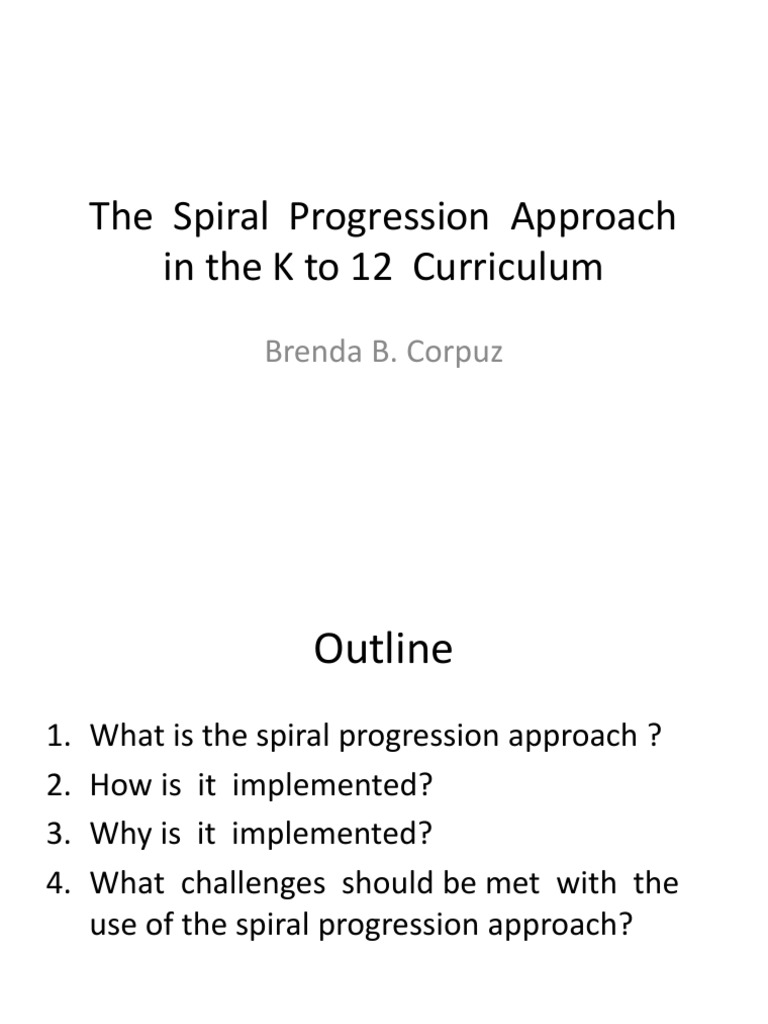 Spiral Progression Approach in Kto12 Curriculum Physics