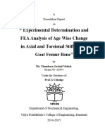 Experimental Determination of Age Wise Change in Goat Femur Bone Stiffness