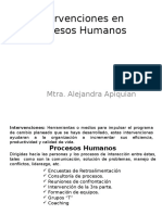 Intervenciones en Procesos Humanos
