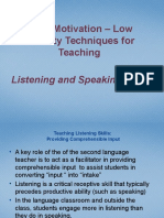 Listening and Speaking Skills