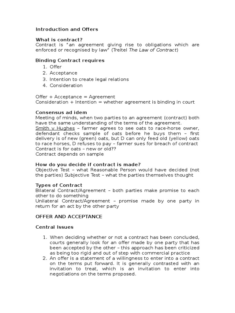 Understanding Offers in Contract Law | PDF | Offer And Acceptance | Auction