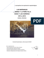 Memoria Campañas Peñe Villa y Llabres - Las Mañangas - Buda y Las Xareras, 2014 y 2015