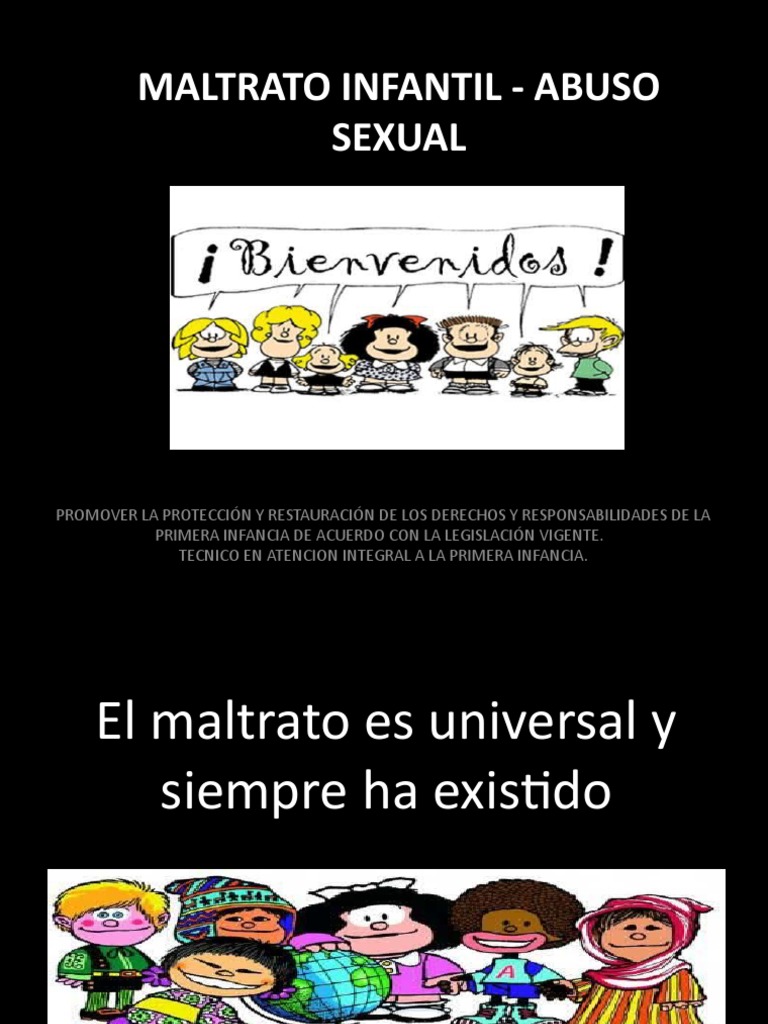 Maltrato Infantil y Abuso Sexual | PDF | Abuso infantil | Abuso sexual