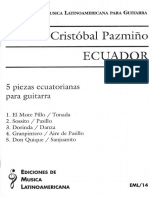 5 Piezas Ecuatorianas para Guitarra Cristobal Pazmino
