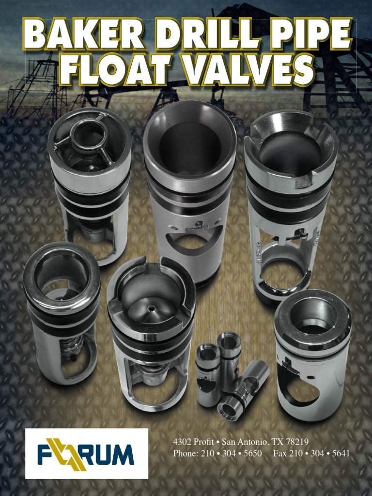 Drill Pipe Float Valves Catalogue | PDF | Valve | Pipe (Fluid Conveyance)