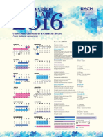 Calendario Uacm 2016