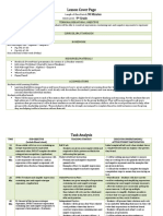 Marquez Lesson Cover Page Task Analysis