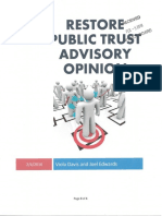 Restore Public Trust Advisory Opinion With Exhibits and Documents