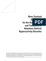 New Zealand Guidelines For The Assessment and Treatment of Attention Defici
