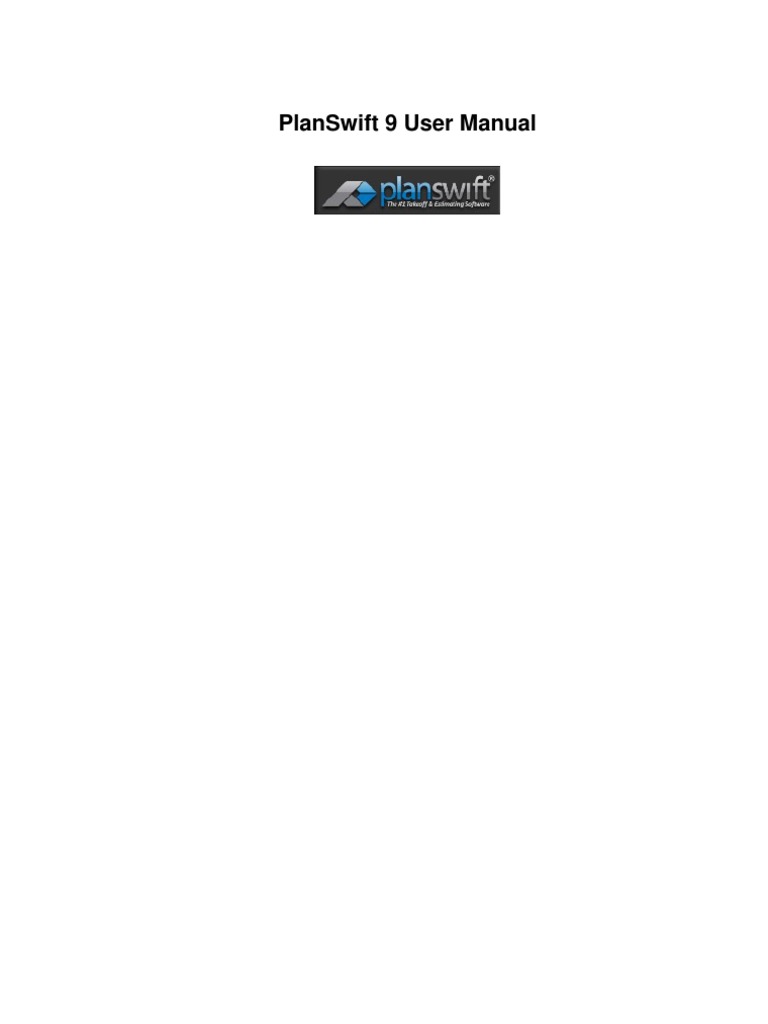 PlanSwift User Manual | PDF | Hyperlink | Microsoft Excel