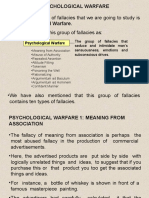Fallacies Psychological Warfare1