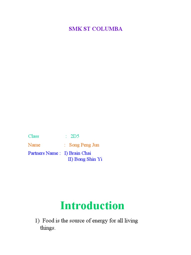 Science Folio Form 2 Nutrition 2 | PDF | Vitamin | Fat