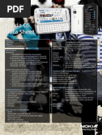 Nokia C6 Data Sheet