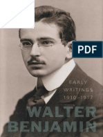 Walter Benjamin Early Writings 1910 1917